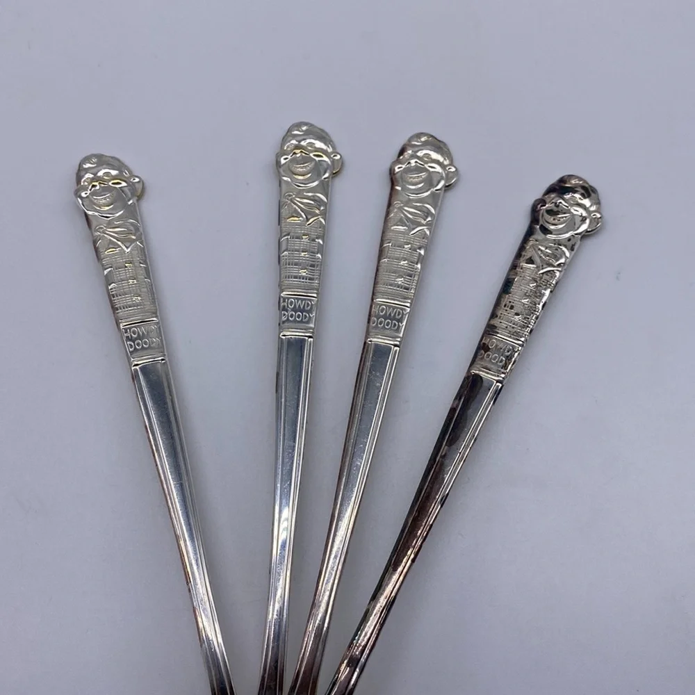 Vintage Howdy Doody Ice‎ Cream Figural Soda Spoon Set of 4